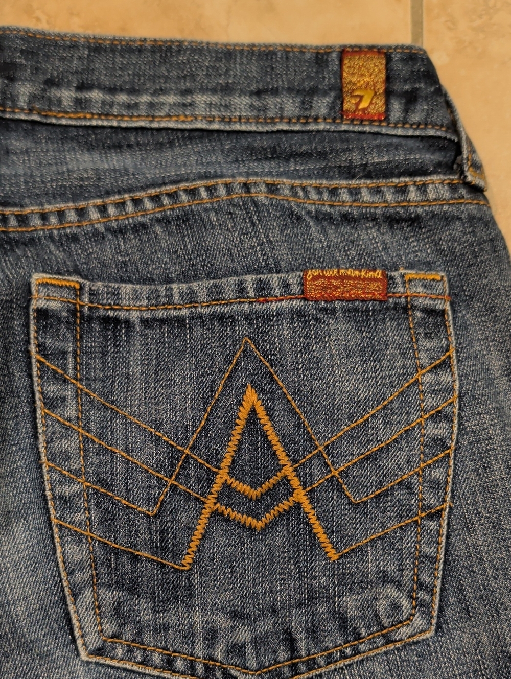 Vintage Y2K 7 For All Mankind A Pocket Bootcut Jeans Size 31